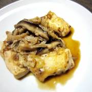 豆腐ときのこの生姜風味焼き